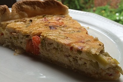 Quiche mit Lauch und Schinken 15