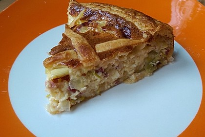 Quiche mit Lauch und Schinken 6