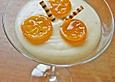 Orangen - Joghurt - Creme mit Marzipan