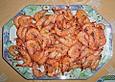 Gebratene Garnelen mit Knoblauch