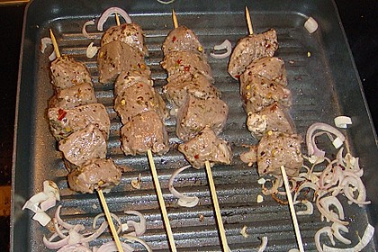 Griechische Fleischspiesse 5
