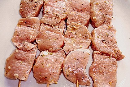 Griechische Fleischspiesse 9