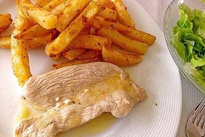 Putenschnitzel in Zitrone