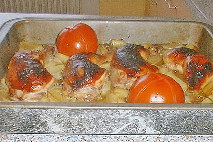 H&auml;hnchenkeulen vom Blech 32