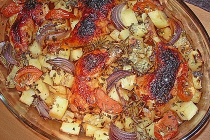 H&auml;hnchenkeulen vom Blech 33