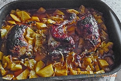 H&auml;hnchenkeulen vom Blech 40