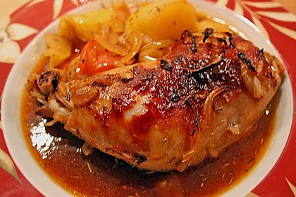 H&auml;hnchenkeulen vom Blech 44
