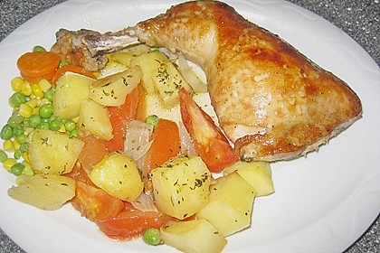 H&auml;hnchenkeulen vom Blech 51
