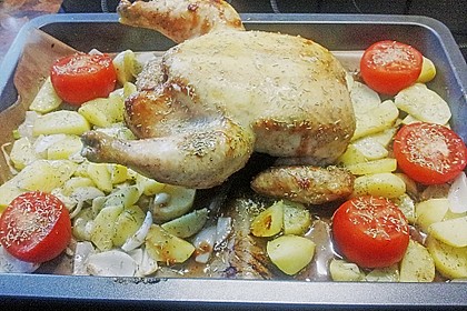 H&auml;hnchenkeulen vom Blech 65