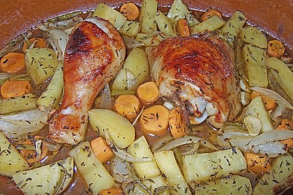 H&auml;hnchenkeulen vom Blech 67