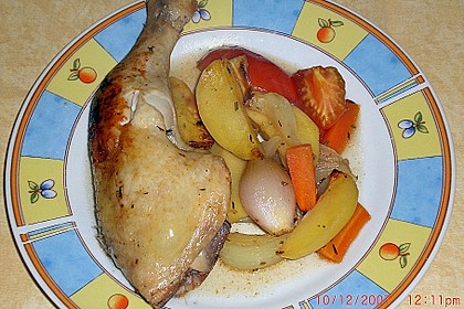 H&auml;hnchenkeulen vom Blech 24