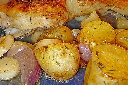 H&auml;hnchenkeulen vom Blech 25