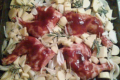 H&auml;hnchenkeulen vom Blech 26