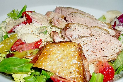 Spargel mit Erdbeeren und Entenbrust 1