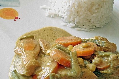 Thail&auml;ndische Wokpfanne mit Kokosmilch 6