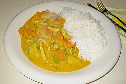 Thail&auml;ndische Wokpfanne mit Kokosmilch