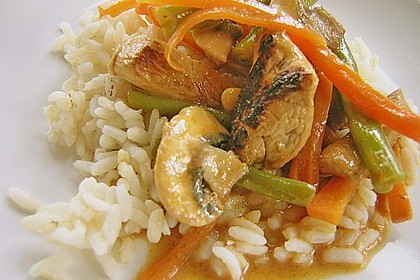 Thail&auml;ndische Wokpfanne mit Kokosmilch 14