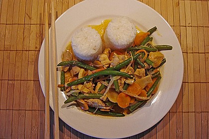 Thail&auml;ndische Wokpfanne mit Kokosmilch 17