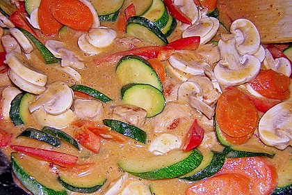 Thail&auml;ndische Wokpfanne mit Kokosmilch 19