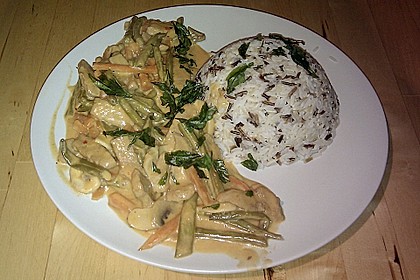 Thail&auml;ndische Wokpfanne mit Kokosmilch 21