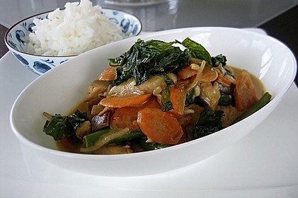 Thail&auml;ndische Wokpfanne mit Kokosmilch 30