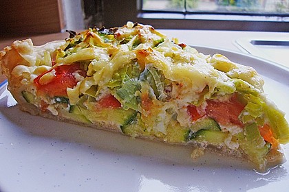 Saftiger Zucchini - Tomaten - Kuchen 1