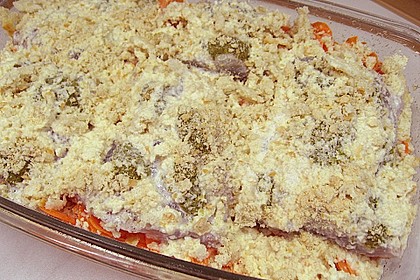 Gebackenes Fischfilet auf Gemüsebett 4
