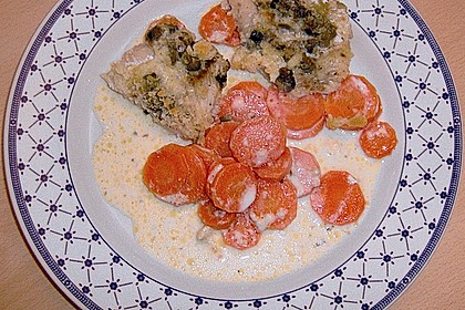 Gebackenes Fischfilet auf Gemüsebett 1
