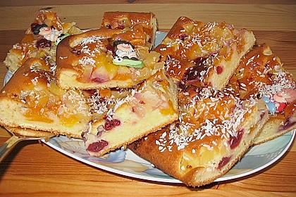 Ananas - Mandarinen - Blechkuchen 1