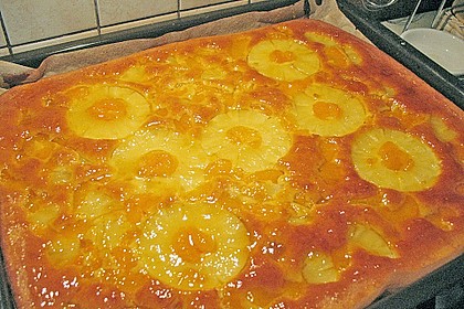 Ananas - Mandarinen - Blechkuchen 5