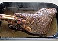 Wildschweinkeule mit Ingwer - Honig - Sauce
