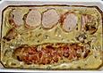 Lende im Speckmantel mit Champignons