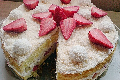 Erdbeer-Raffaello-Torte 123