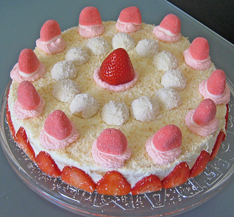 Erdbeer-Raffaello-Torte (Rezept mit Bild) von Elli K. | Chefkoch.de