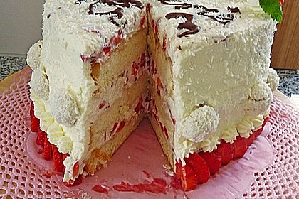 Erdbeer-Raffaello-Torte 34