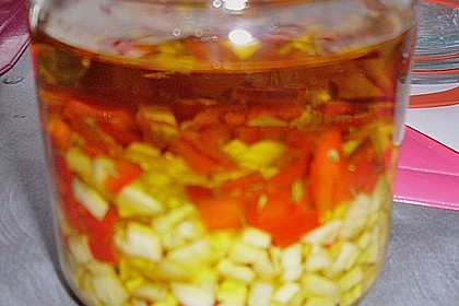 Koblauch in Chili - &Ouml;l 1