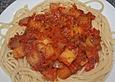 Spaghetti mit Steckr&uuml;ben und Salsicce