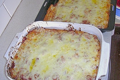 Cannelloni mit Hackfleisch - Schinken - F&uuml;llung