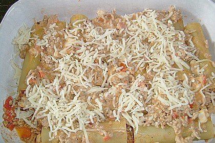 Cannelloni mit Hackfleisch - Schinken - F&uuml;llung 1