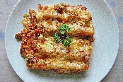 Cannelloni mit Hackfleisch - Schinken - F&uuml;llung 3