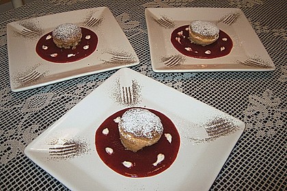 K&auml;se - Souffl&eacute; mit Erdbeeren