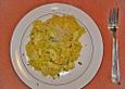 Putenschnitzel mit fruchtigem Reis - Curry