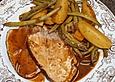 Schweinerollbraten in Biersauce