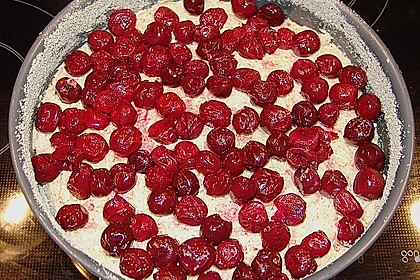 Nusskuchen mit Sauerkirschen 14