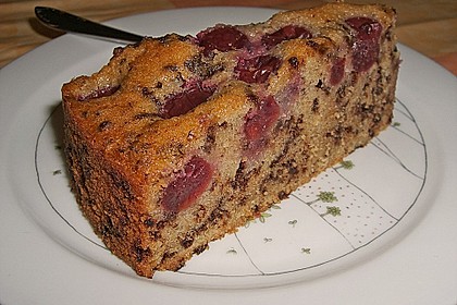 Nusskuchen mit Sauerkirschen 23