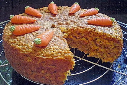 Möhrenkuchen ohne Fett 3