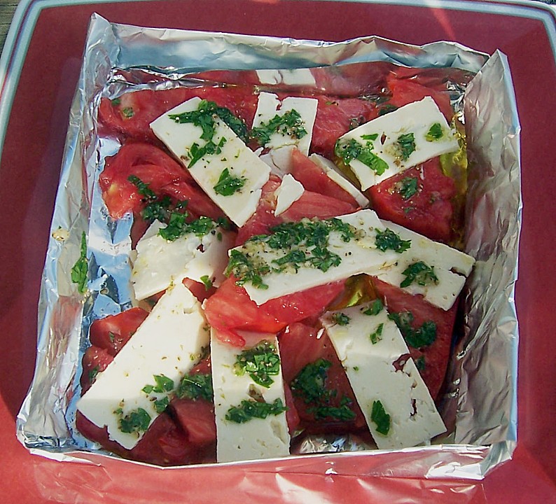 Tomate mit Feta vom Grill (Rezept mit Bild) von monika_m | Chefkoch.de