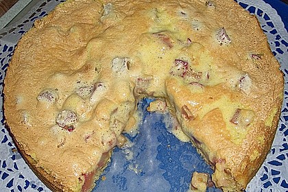 Rhabarberkuchen mit Rahmguß 2