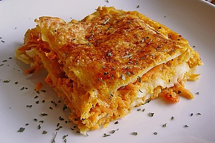 Möhren-Lasagne