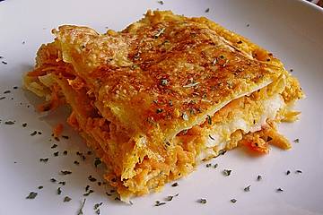 Möhren-Lasagne
